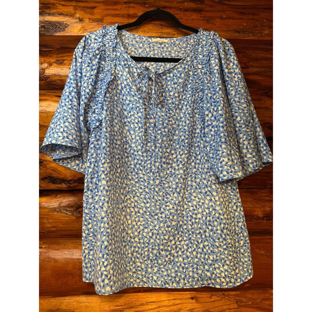 Jodifl Bell Sleeved Tie Front Tunic Size Small‎